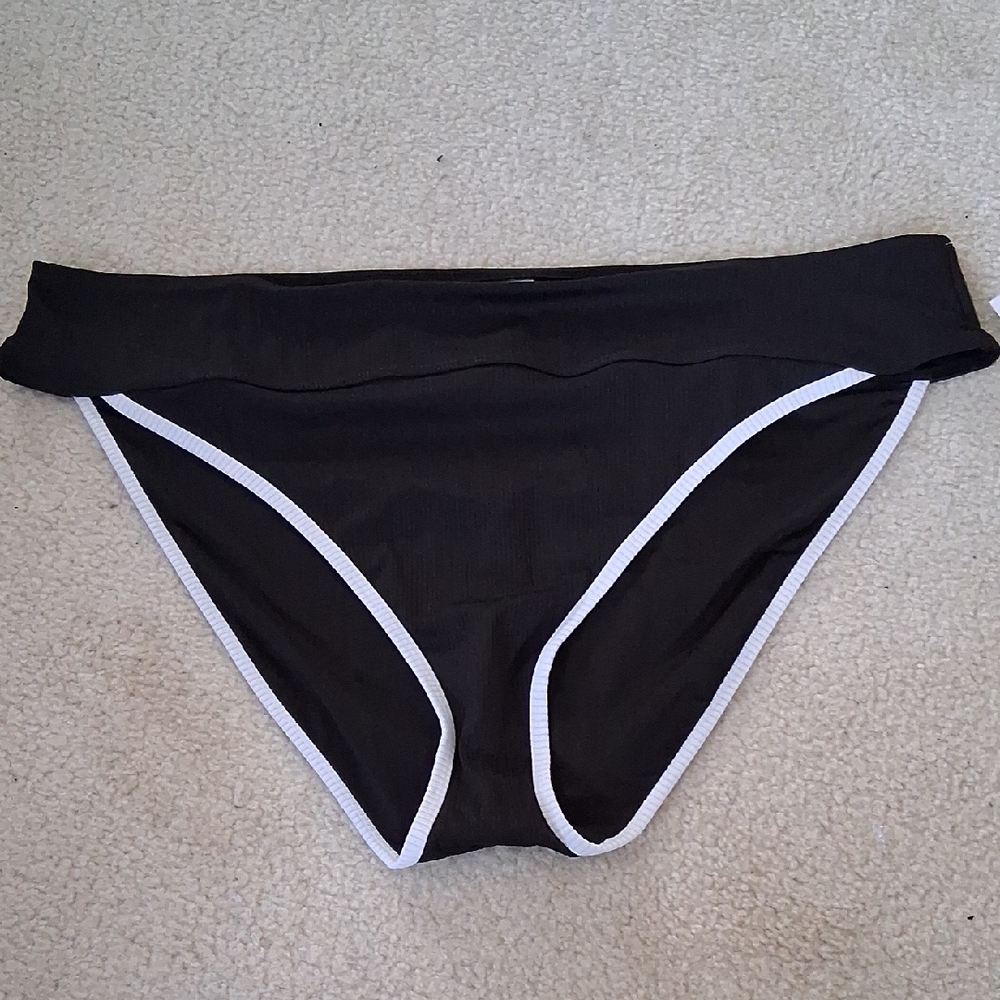 NWT Old Navy Black and White Bikini Bottom Size 3X